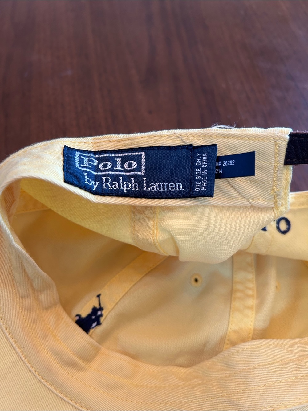 Polo Ralph Lauren Butter Yellow Baseball Cap Hat (Unisex) - Picture 2 of 4